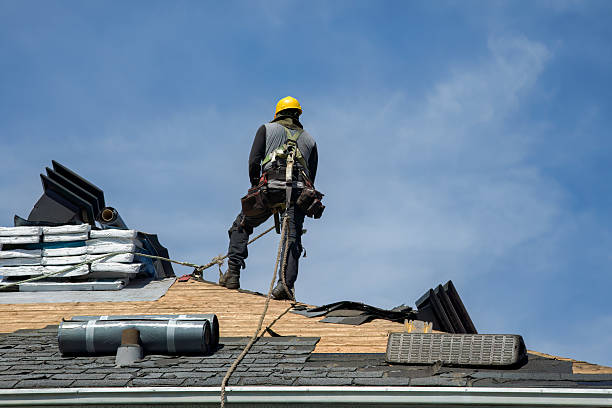 Professional Gutter Installation technician working in Belmont, PA